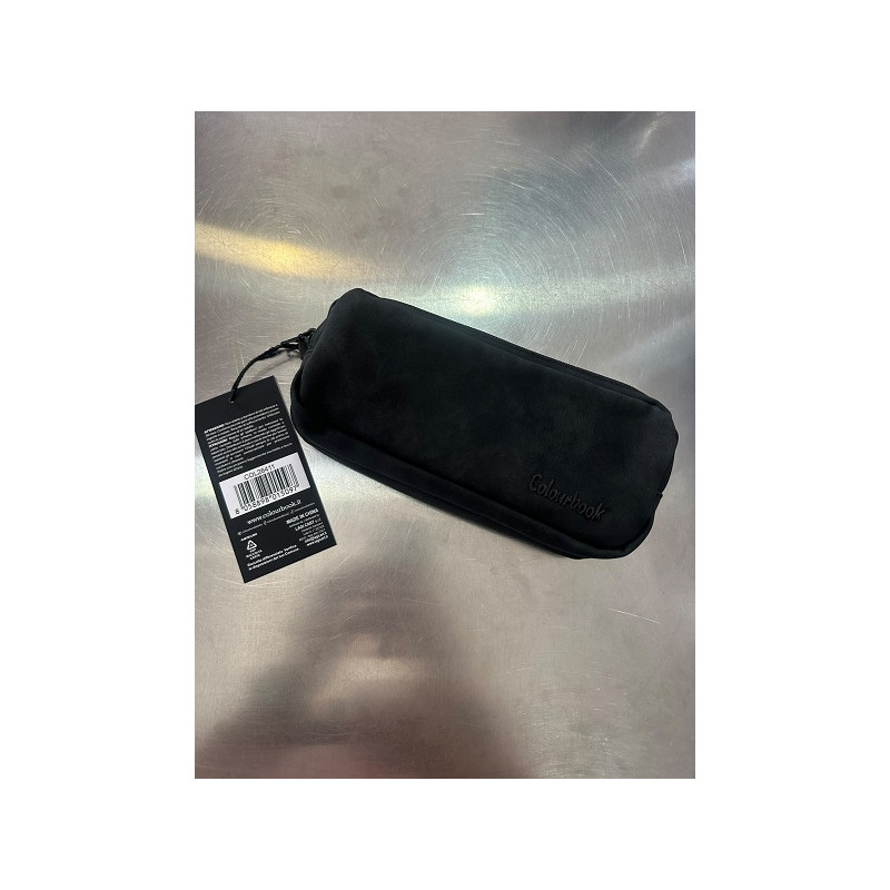 Astuccio 2 zip Colourbook nero assoluto