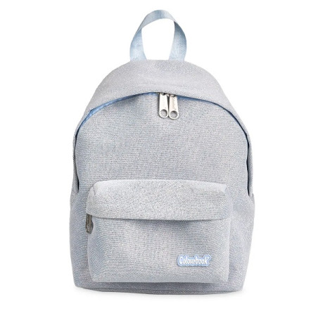 Zaino Midi colourbook glitter azzurro chiaro