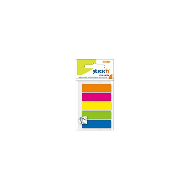 MEMO STICK segnapagina in plastico 45x12 mm 5 colori