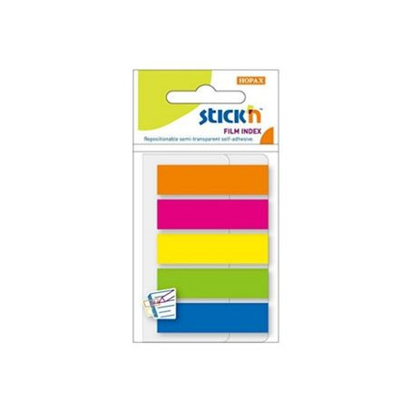 MEMO STICK segnapagina in plastico 45x12 mm 5 colori