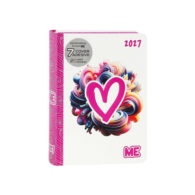 Diario Agenda Medium 16 Mesi 2026/2027 Love Pink Color Me My Evolution