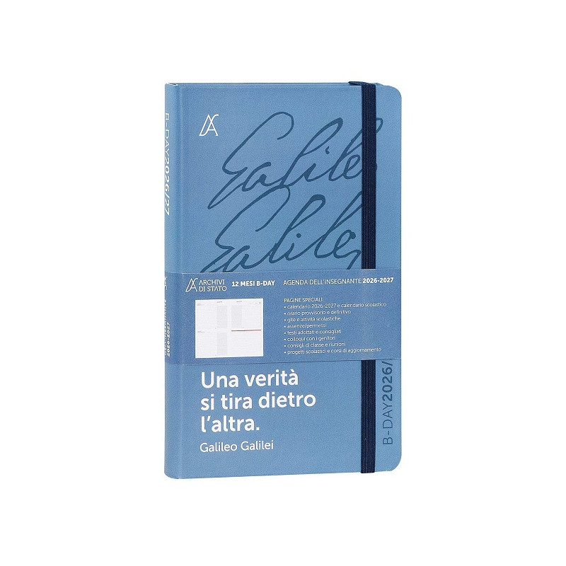 Agenda Insegnanti 12 Mesi 2026/2027 Bi-Day Archivio di Stato – Galileo Galilei