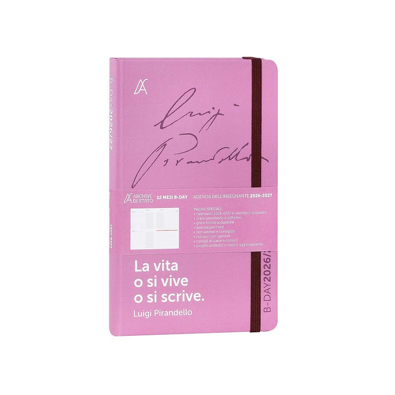 Agenda Insegnanti 12 Mesi 2026/2027 Bi-Day Archivio di Stato – Pirandello