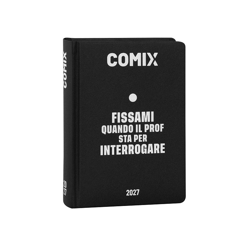 Diario Agenda 16 Mesi 2026/2027 Standard Comix Black & White