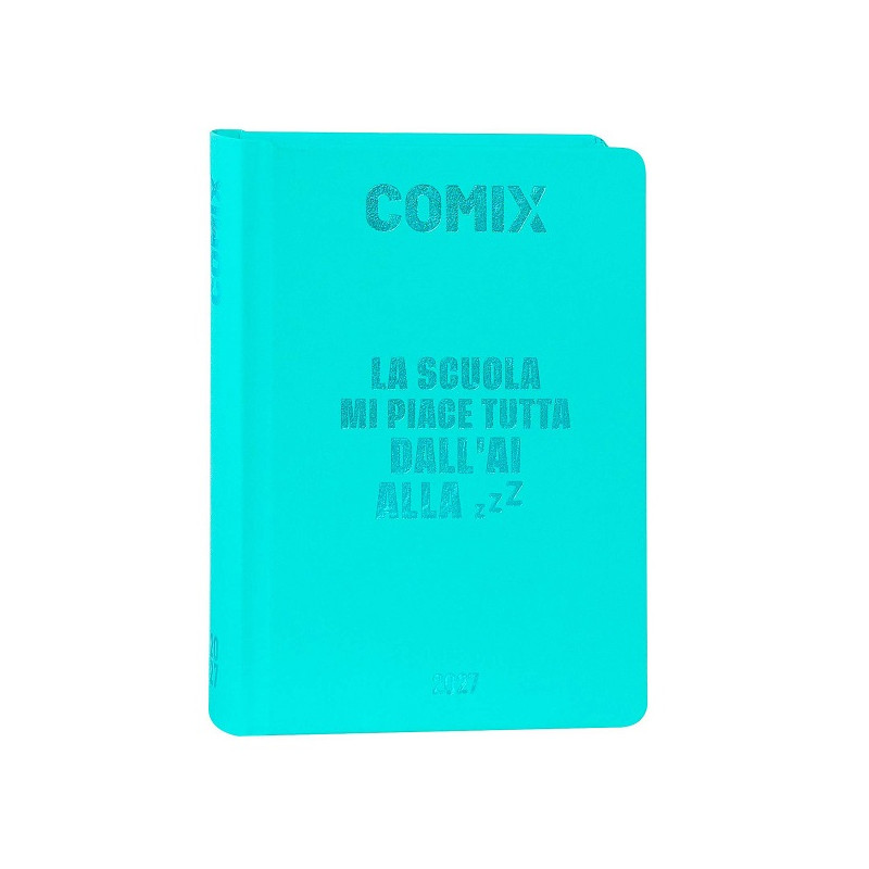 Diario Agenda Mini 16 Mesi 2026/2027 Comix Turchese