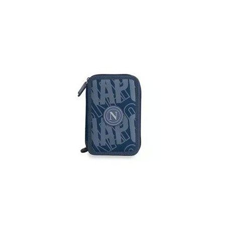 Astuccio completo 3 zip Colourbook Napolidark blu