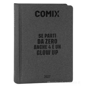 Diario Agenda Mini 16 Mesi 2026/2027 Comix Charcoal