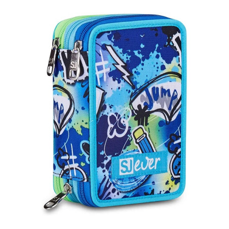 Astuccio completo 3 zip Seven sj gang cloudy blue