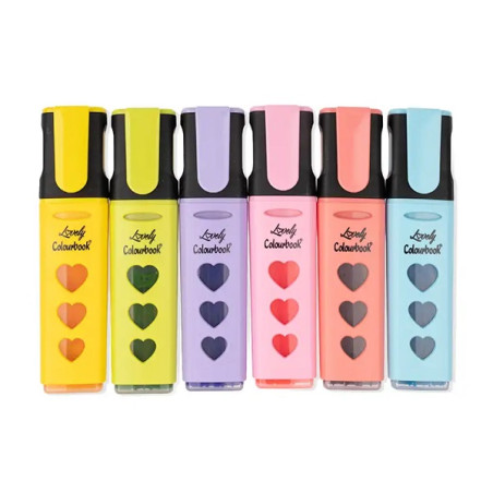 Evidenziatore liquido Lovely pastel 6pz