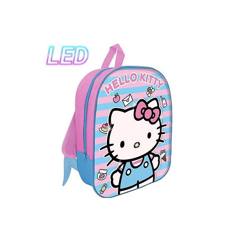 SC 26 Zaino Asilo con Led 30CM Hello Kitty