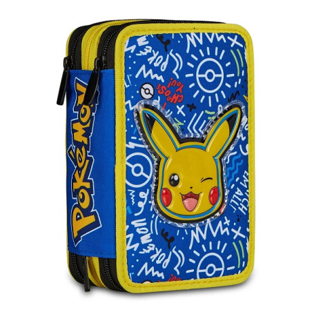 Astuccio 3 zip Seven POKEMON (LIST.€32,90)