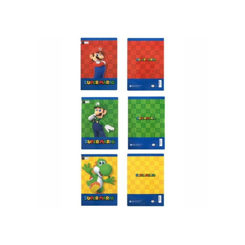 Maxi quaderno Mario Bros 40fg / 80pg - rigo A