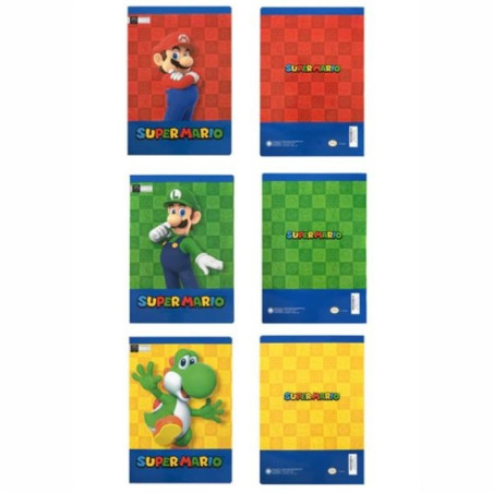 Maxi quaderno Mario Bros 40fg / 80pg - rigo A