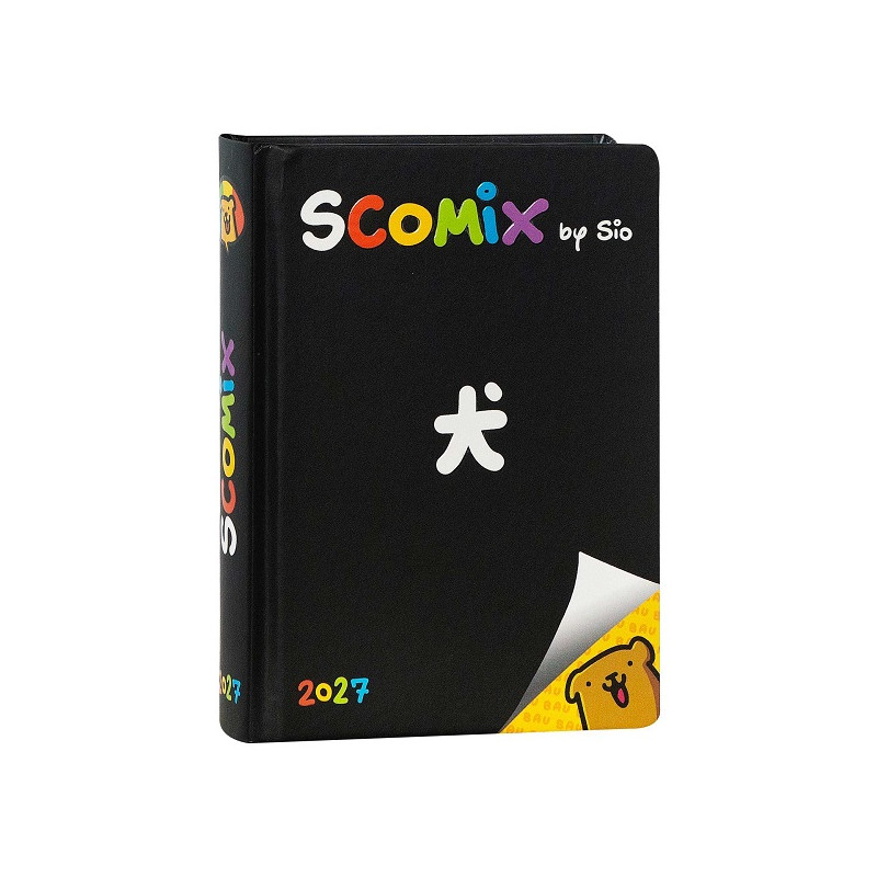 AGENDA 16M MEDIUM SCOMIX BLACK