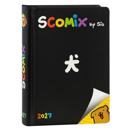 AGENDA 16M MEDIUM SCOMIX BLACK
