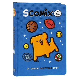 AGENDA 16M MEDIUM SCOMIX BLU