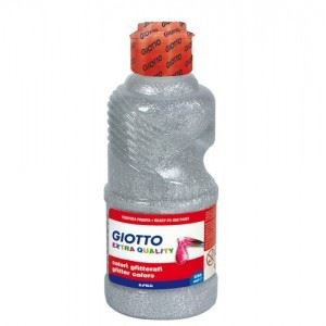 Colori a tempera glitter giotto argento 250ml