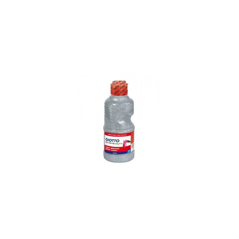 Colori a tempera glitter giotto argento 250ml