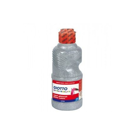 Colori a tempera glitter giotto argento 250ml