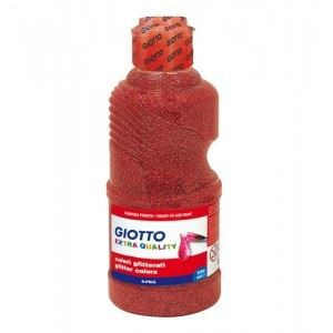 Colori a tempera glitter giotto rosso 250ml