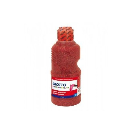 Colori a tempera glitter giotto rosso 250ml