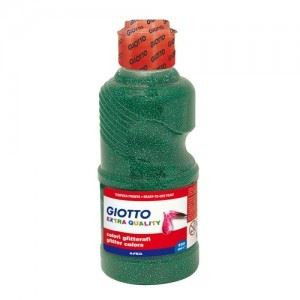 Colori a tempera glitter giotto verde 250ml