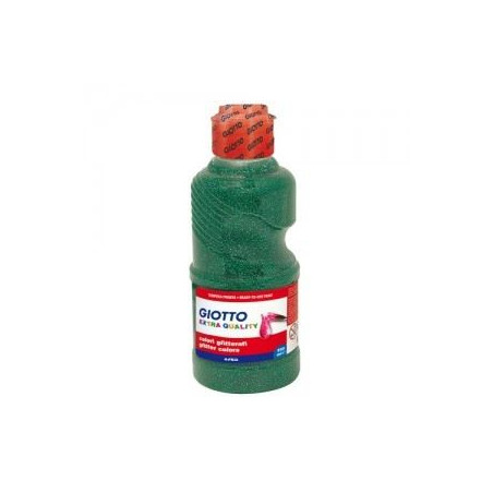 Colori a tempera glitter giotto verde 250ml