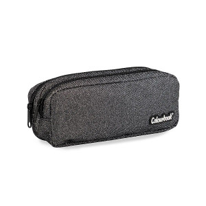 Astuccio bustina 2 zip Colourbook glitter nero+arg