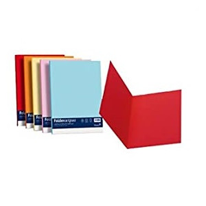 Cartelle semplici per atti senza ali favini 200gr 25x34 blu prussia 50pz