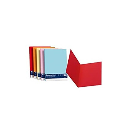 Cartelle semplici per atti senza ali favini 200gr 25x34 blu prussia 50pz