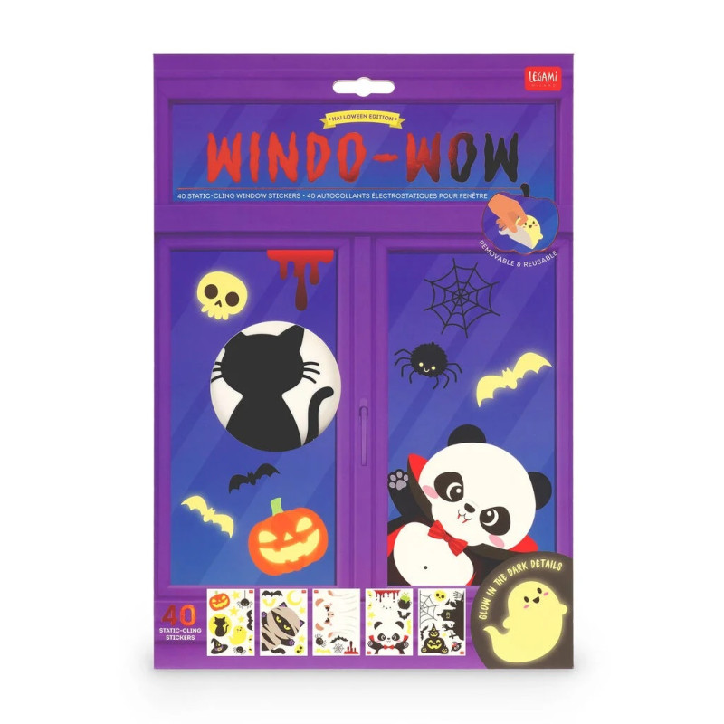 Set di 40 Adesivi Elettrostatici per Finestra - Windo-Wow - LEGAMI