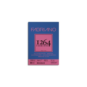 Blocco da disegno 1264 A4 200gr 50fg Fabriano