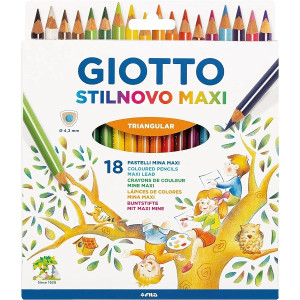 Pastelli Giotto Stilnovo MAXI TRIANGOLARI a 18