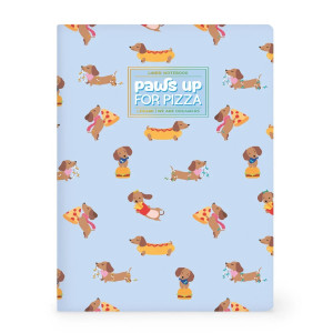 Quaderno a Righe B5 con Copertina Rigida Illustrata - Dog - LEGAMI