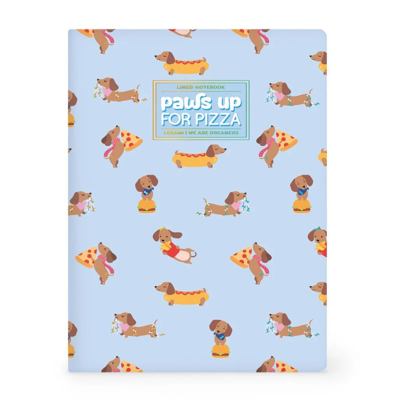 Quaderno a Righe B5 con Copertina Rigida Illustrata - Dog - LEGAMI
