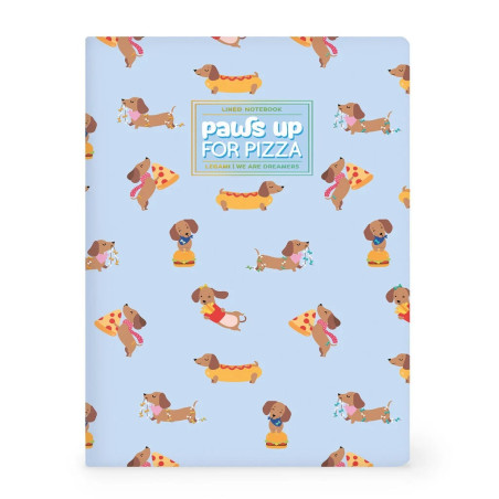 Quaderno a Righe B5 con Copertina Rigida Illustrata - Dog - LEGAMI