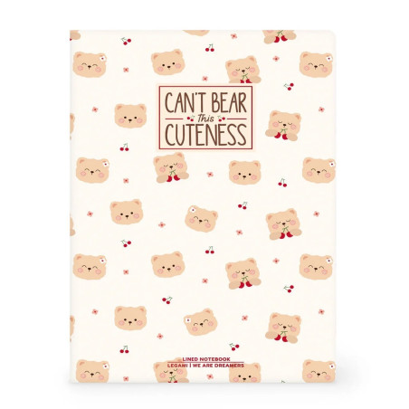 Quaderno a Righe B5 con Copertina Rigida Illustrata - Teddy Bear - LEGAMI