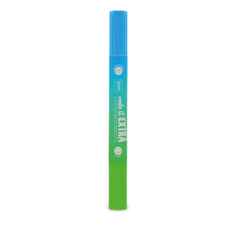 Evidenziatore Gigante Profumato con Doppia Punta - Make It Extra - VERDE E AZZURRO - LEGAMI