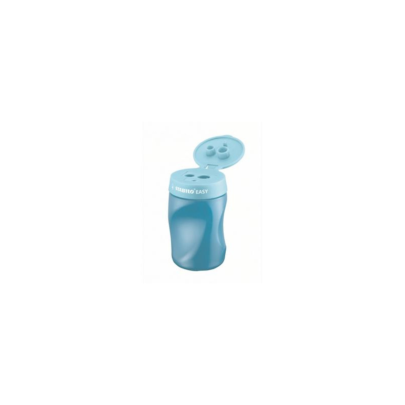 Temperamatite con serbatoio ergonomico per destrosi azzurro