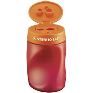 Temperamatite con serbatoio ergonomico per destrosi rosso