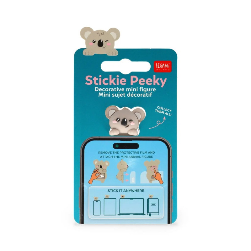Figura Decorativa Adesiva - Stickie Peeky - Koala - legami