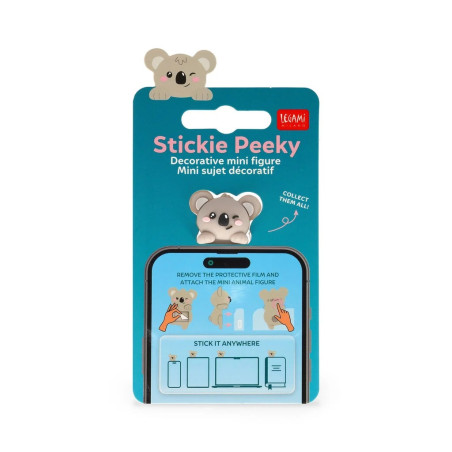 Figura Decorativa Adesiva - Stickie Peeky - Koala - legami