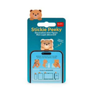 Figura Decorativa Adesiva - Stickie Peeky - Teddy Bear - legami