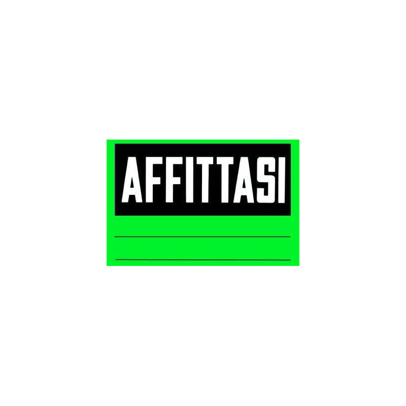 Cartello Affittasi in cartoncino