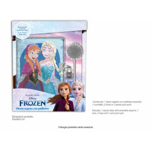 Diario segreto Frozen + penna paillettes