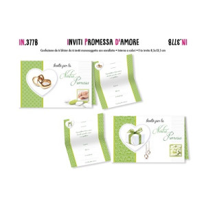 Inviti promessa matrimonio 6pz