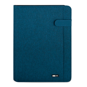 Porta blocco A4 tessuto blu
