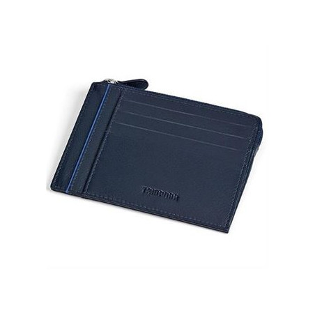 Porta carte credito con porta monete in pelle