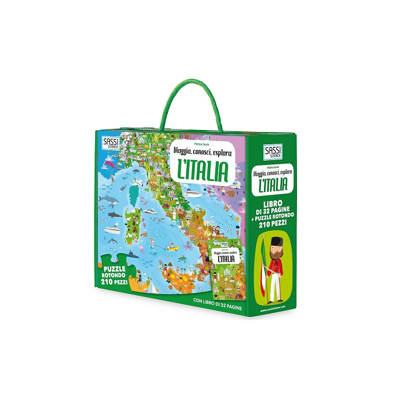 Puzzle Italia in cartone 200pz d.70cm