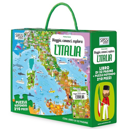 Puzzle Italia in cartone 200pz d.70cm